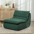 thumbnail image 2 of HOMCOM Canapé de Sol avec Mousse Unique, Chaise de Sol Sans Accoudoirs, Vert, 2 of 10