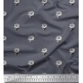 thumbnail image 1 of Soimoi Satin Silk Fabric Floral Block Print Fabric by The Yard 42 Inch Wide, 1 of 3