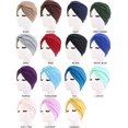 thumbnail image 3 of ORUYROP Chimio-Sommeil Turban Couvre-Chef Bonnet Chapeau pour la Perte de Cheveux de Patients Atteints de Cancer, 3 of 7