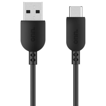 Onn. 6 FT/1.8 m USB Hi-Speed Certified USB-A to USB-C Cable
