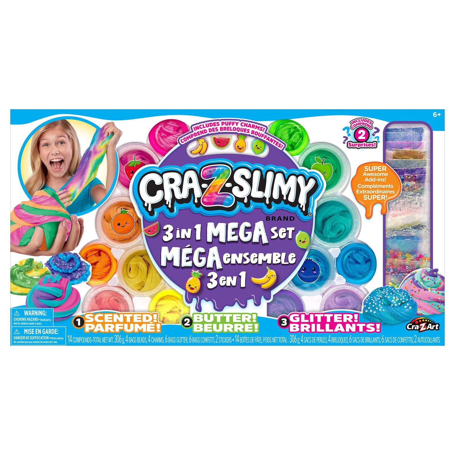 Cra-Z-Slimy - 3 in 1 Mega Slime Kit, for ages 6+ - Walmart.ca