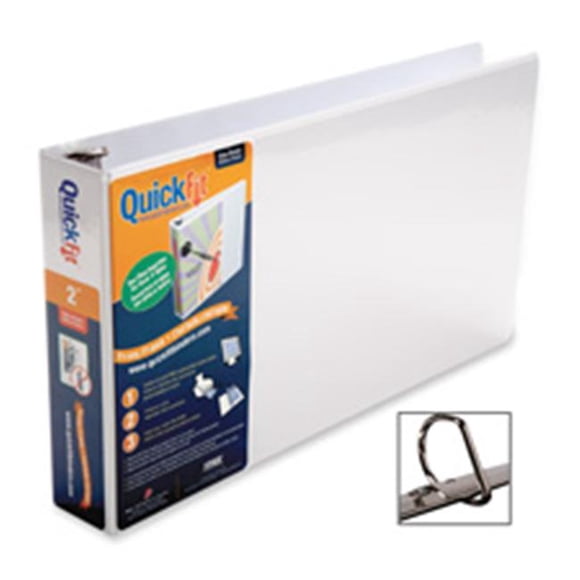 Stride- Inc. Ledger Binder- D-Ring- 3in. Capacity- 11-.50in.x20in.- White