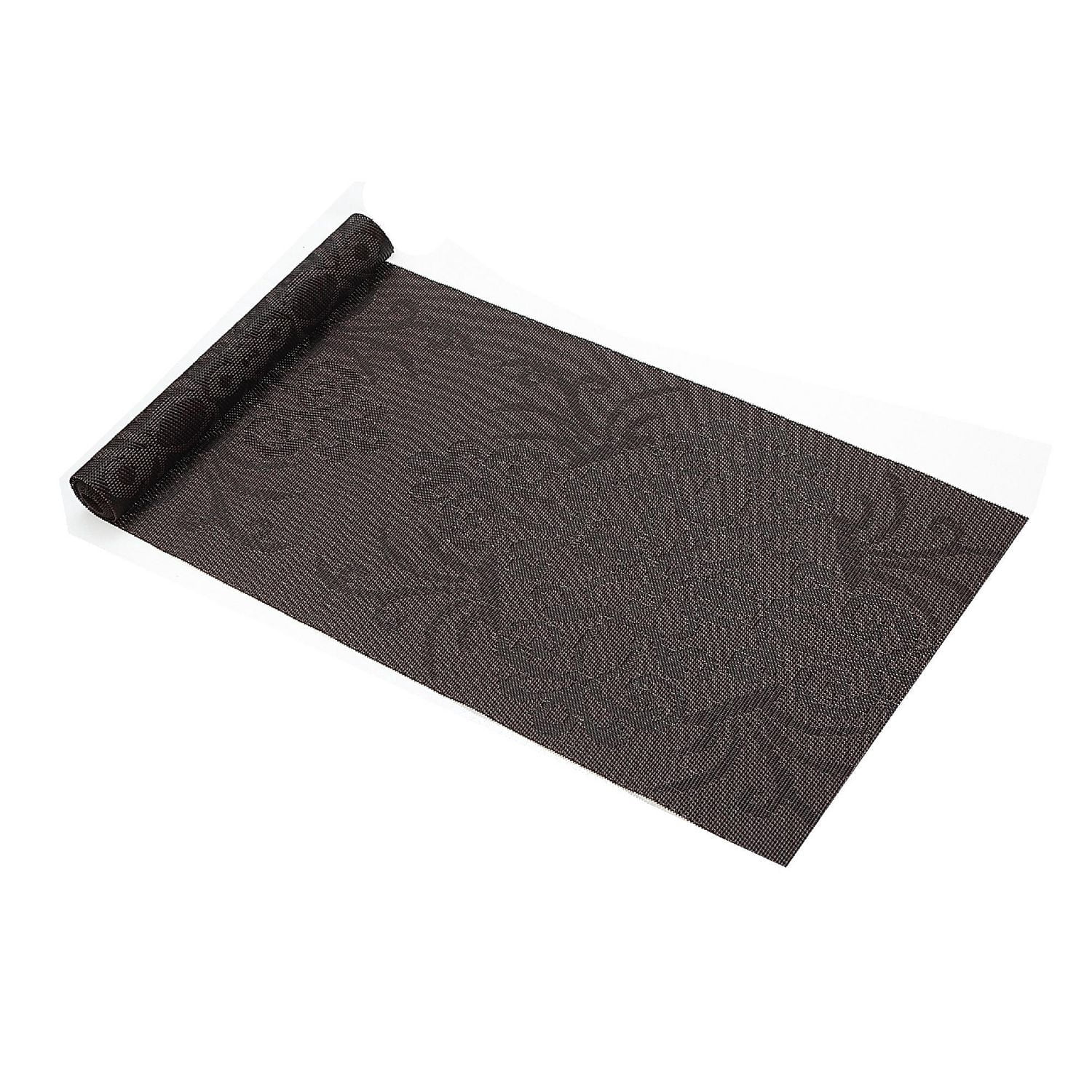 IH Casa Decor Vinyl Table Runner 54" Damask Chocolate - Set of 2