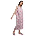 thumbnail image 2 of Moomaya Womens Lace Border Sleepwear For Ladies Button Placket Nightdress, 2 of 5