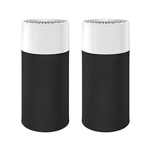 Blueair Blue Pure 411 Air Purifier (2 pack) 3 Stage with Two Washable Pre-Filters, Particle, Carbon Filter, Captures Allergens, Viruses, Odors, Smoke, Mold, Dust, Germs, Pets, Smokers, Small Room