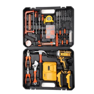 21v Perceuse sans fil Machine à visser Cum 2x Batteries Li-Ion 1,5ah 2 Pilote de vitesse - Perceuse sans fil, 2battery & Chargeur avec accessoires, durable