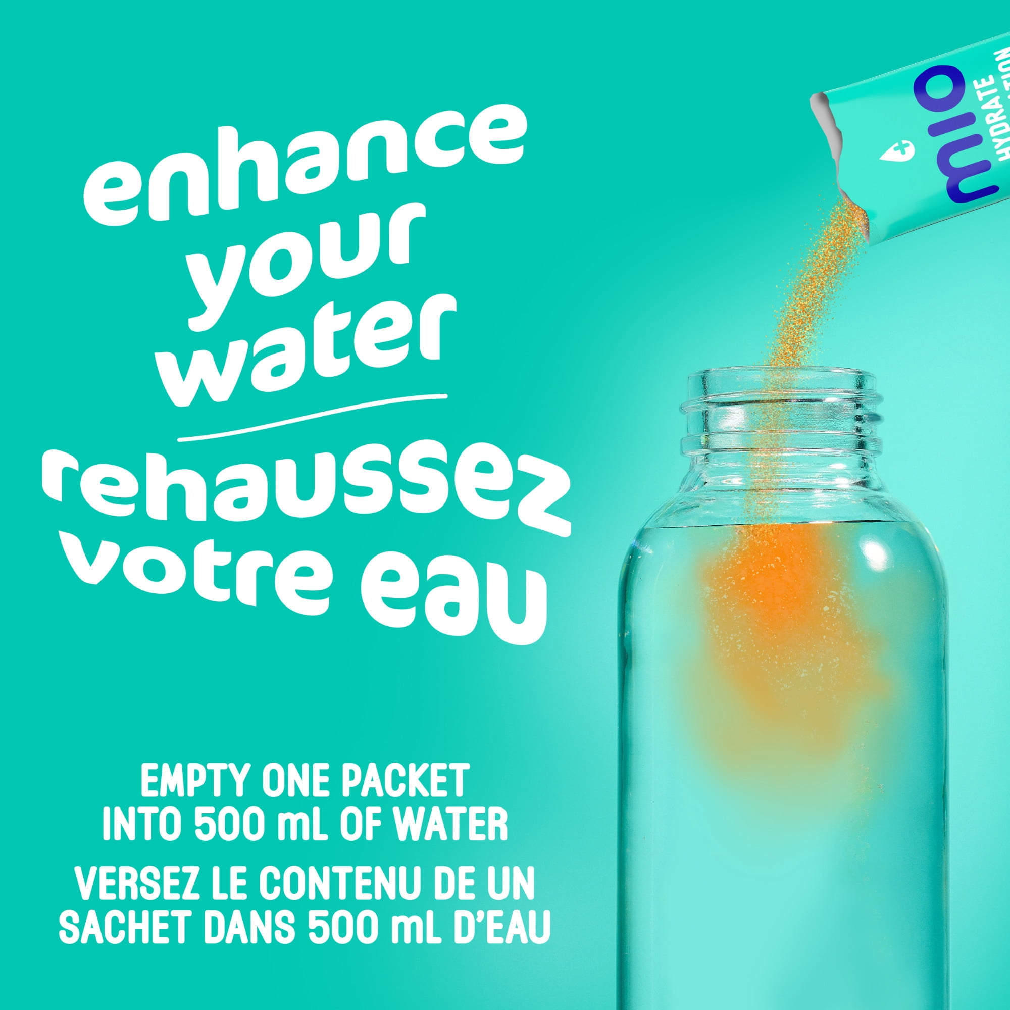 Hydrate Aromatisant D'Eau Liquide Orange Avec Électrolytes, 5 G Paquets, 10 Ct Boîte