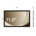 thumbnail image 3 of Refurbished (Excellent) - Samsung Galaxy Tab S9 FE+ 12.4" 128GB Android Tablet with Exynos 1380 - Silver, 3 of 5