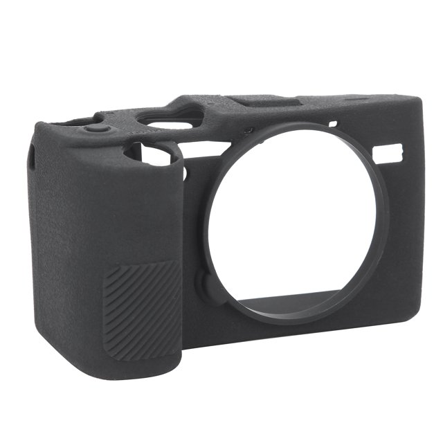 DSLR Housing Camera Protective Cover, Silicone Non-Slip Protector Skin Soft Black For A7C SLR Camera Security Accessory