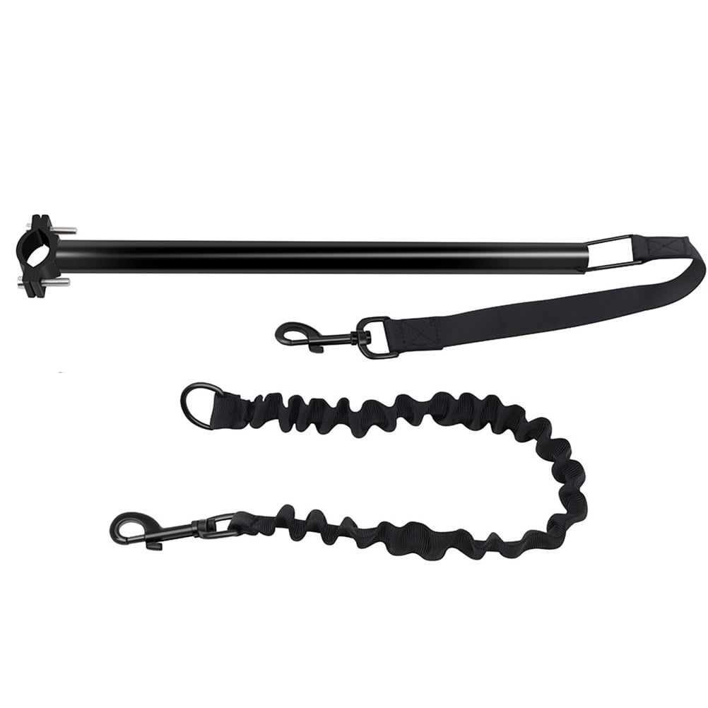 1 Set of Bike Riding Dog Leash Wear-resistant Dog Bike Leash Retractable Bicycle Dog Leash