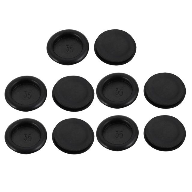 Unique Bargains 10Pcs 35mm Drill Hole Diameter Electrical Rubber Wire Protection Grommet Gasket