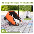 thumbnail image 3 of Poussette mini Pliable pour Chien, Équipée d'Une Corde de Sécurité, d'Un Panier de Rangement et d'Un Coussin de Siège Intégré, avec Poignée Rétractable, Convient aux Voyages, au Magasinage, à la Marche et aux Jeux, 3 of 18