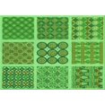 thumbnail image 1 of Ahgly Company Machine Washable Indoor Rectangle Transitional Emerald Green Area Rugs, 7' x 9', 1 of 7
