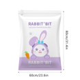 thumbnail image 2 of Cute Purple Rabbit Pattern Thickened Vacuum Compression Bag Storage Bag Household Clothes Quilt Large Clothes Moving And Travel Storage Artifact Cedar Bags Clothes Storage Bed Sheet Bags Dorm Storage, 2 of 2