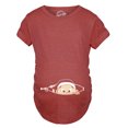 thumbnail image 2 of T-shirt de Maternité de Noël Bébé Espiègle Elf Drôle Annonce Grossesse Ventre (Rouge) - TTG, 2 of 4