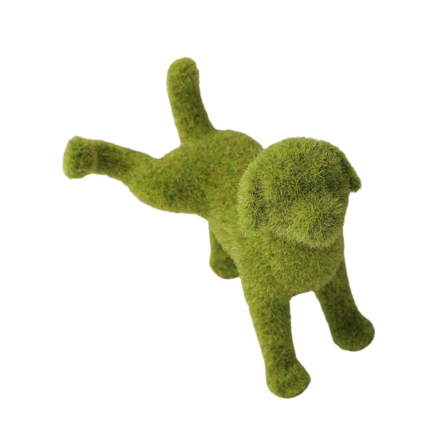 PENGXIANG Decorative Peeing Dog Green Lifelike Artificial Dogs for Garden Courtyard