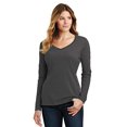thumbnail image 1 of Port & Company ®  Ladies Long Sleeve Fan Favorite V-Neck Tee. Lpc450vls L Charcoal, 1 of 1