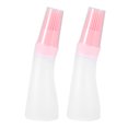 thumbnail image 1 of 2Pcs Household Barbecue Silicone Oil Bottle with Brush Kitchen Baking Barbecue ToolPink, 1 of 11