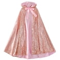 thumbnail image 2 of Princess Capes Colorful Sequins Cloak for Girls-Halloween Birthday Party Costumes Dress up, 2 of 5