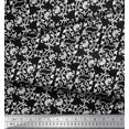 thumbnail image 2 of Soimoi Polyester Crepe Fabric Leaves & Floral Block Fabric Prints by Yard 52 Inch Wide, 2 of 3