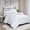 WHITE, variant on 3 Pieces Hartford Pintuck Comforter Set