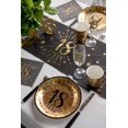 thumbnail image 2 of Assiettes de Souper de 18e Anniversaire Dorées Scintillantes - Trousse de Fête Élégante pour des Célébrations Mémorables, 2 of 3