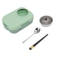 thumbnail image 2 of Thermal Lunch Box, Double Layer Insulated Bento Box 1100ml  For Home For Picnic For Office Green, 2 of 8