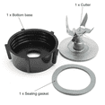 thumbnail image 2 of EIGTHTAIL Blender Blade Long-lasting Sharp 6-Blade Design Oster Blender Replacement Parts Leak-Proof Seal for Safety Stable Rubberwood Base Blender Cutter Black, 2 of 4
