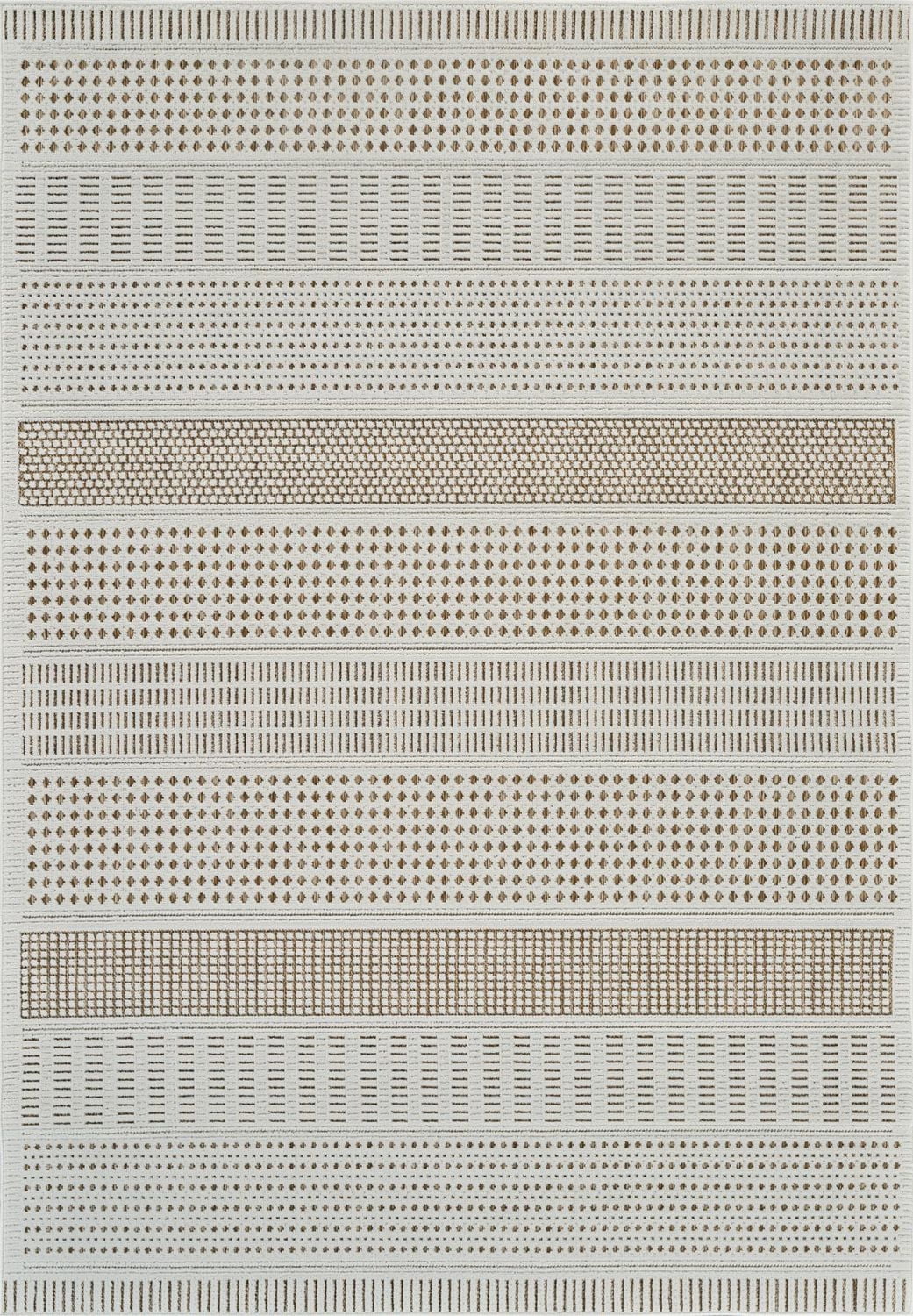 Rug Branch Maise Abstract Indoor Outdoor Area Rug, Beige Brown, Modern - Entryway, Hallway, Bathroom, and Kitchen