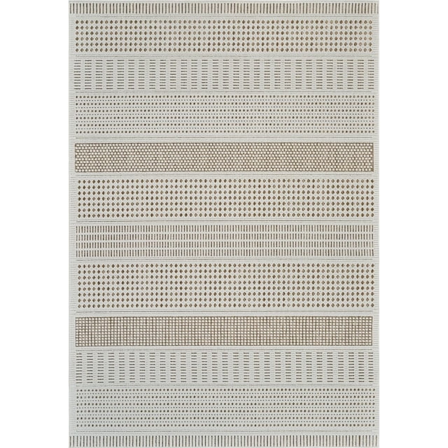 Rug Branch Maise Abstract Indoor Outdoor Area Rug, Beige Brown, Modern - Entryway, Hallway, Bathroom, and Kitchen