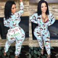 thumbnail image 1 of Pyjama de Noël pour Femmes, Tenue de Nuit, Pyjamas, Tenue de Sommeil, Barboteuse, Combinaison, 1 of 4