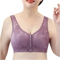 thumbnail image 1 of Timegard Front Closure Bras for Women Plus Size Lace Wireless Full Support Breathable Comfy Everyday Bra, 1 of 2