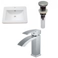 thumbnail image 1 of American Imaginations 21-in. W 1 Hole Ceramic Top Set In White Color - Overflow Drain Incl. AI-29893, 1 of 9