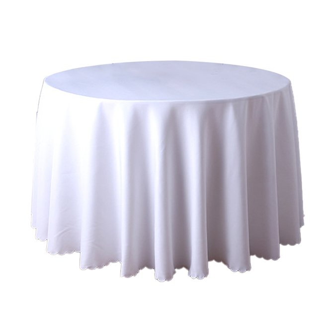 Baohd Table Cover Polyester Round Desk Protector Indoor Tablecloth Garden Christmas Birthday Party Hotel Centerpieces Dinner