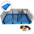 thumbnail image 2 of Guinea Pig Cage Bottom Cover Waterproof Bedding Liner Mat Leakproof for Hedgehog Blue, 2 of 7