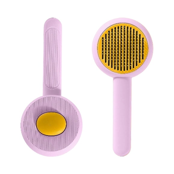Riforla Pet Comb Cat Stainless Steel Pin Comb Massage De Floating Hair Brush One Click Hair Removal Dog De Floating Hair Comb Pet De Floating Hair Comb Pet Supplies B