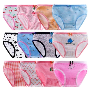 Hbhpov Culottes pour Bébé, Confortables et Douces, Assortiment de Culottes pour Filles, Ensemble de 12, Tailles 2 à 14