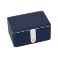 thumbnail image 4 of Xingzhi Jewelry Storage Box PU Leather Big Portable for Jewellery Care Rings Girls Blue, 4 of 9