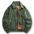 thumbnail image 3 of Yusimy Men's Slim Fit Wool Blend Trench Coat Double Breasted Mid-Length Casual Versatile Overcoat, 3 of 7