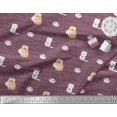 thumbnail image 3 of Soimoi Velvet Fabric Sweet Cat Kids Print Sewing Fabric Yard 58 Inch Wide, 3 of 3