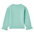 thumbnail image 2 of George Toddler Girls' Ruffle Cuff Sweater, 2 of 2