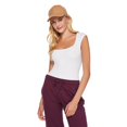 thumbnail image 1 of No Boundaries Women's Seamless Cap Sleeve Bodysuit, 1 of 6