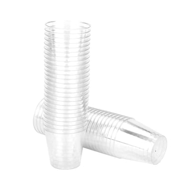 Tasse de Dégustation en Plastique Transparent Jetable, Verres à Shooter de Fête, Gobelets à Gelée, Gobelets 50 Pcs pour Célébrations d'Anniversaire et Événements JASKFLY