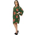 thumbnail image 1 of Bimba Robe à Imprimé Floral pour Femme Kimono Violet de Mariée Tenue de Nuit Couvre-Maillot - 22, 1 of 6