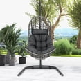 thumbnail image 4 of Costway Fauteuil Oeuf avec Support, Oreiller et Coussin, Accessoires Suspendus pour Salon, 4 of 10