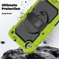 thumbnail image 3 of XYX For Lenovo Tab M8 4th Gen Case 8 inch 2024/2023, 360 Rotating Shockproof Cover with Stand, Screen Protector, Shoulder Strap, Lime, 3 of 7