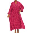 thumbnail image 2 of Ovzne Robes d'Été pour Femmes Robe de Plage Robe d'Été pour Femmes Aguichant Mode Imprimée à Boutons Manches Courtes Col Rabattu Robe pour Femmes à Manches Longues Imprimée Liquidation, 2 of 7
