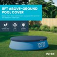 thumbnail image 2 of Intex Bâche de Couverture Ronde en Vinyle pour Piscine hors Terre de 7,3 Pi, Piscine Non Incluse, 2 of 6