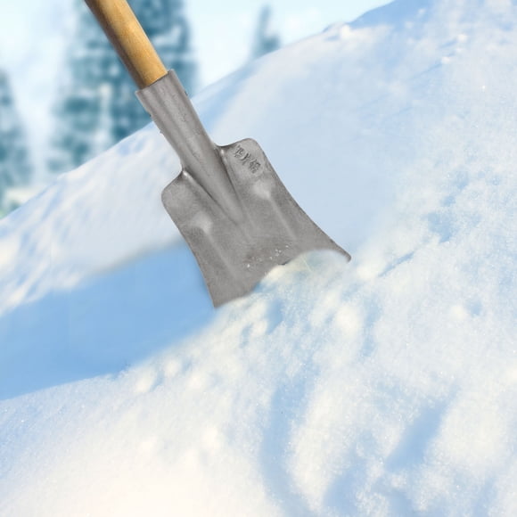 OULII Pelle en Acier au Manganèse pour Enlever la Neige et Argent Forme Simple Design Professionnel Ménager