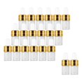 thumbnail image 3 of 20 Pieces Empty Glass Dropper Bottles Containers Bottles Essential for Perfume Oils Liquids Gold 1ml, 3 of 8